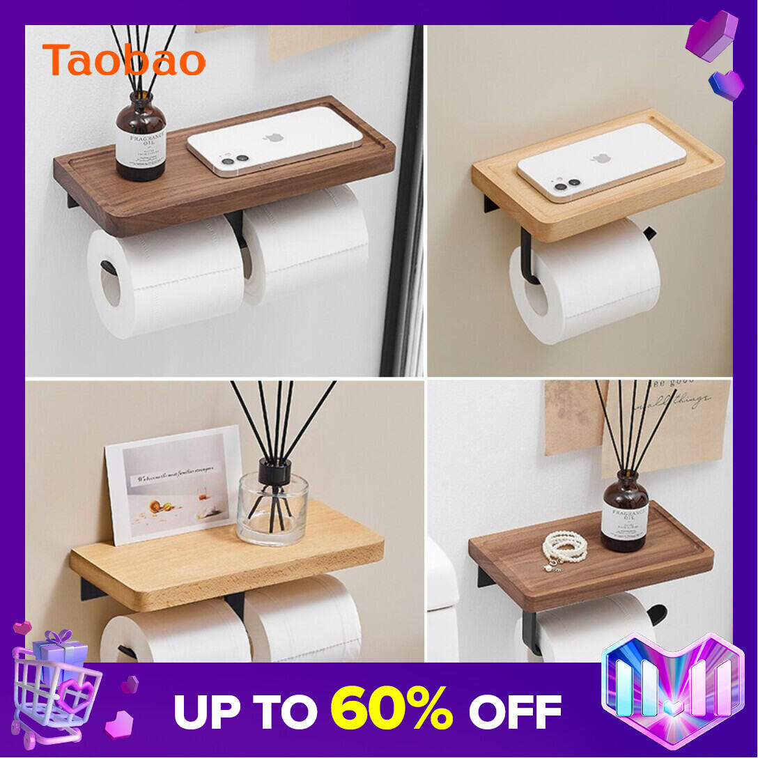 Toilet Tissue Hanging Box Toilet Tissue Box Roll Paper Holder Punch-free Toilet Paper Rack Toilet Tissue Holder