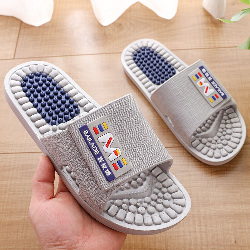 Massage Slippers Men's and Women's Foot Massage Shoes Home Indoor Home Summer Slippers Health Shoes Non-Slip