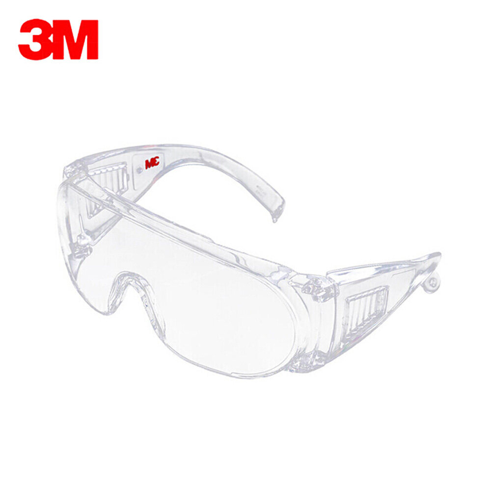3M 1611HC Safety Glasses Professional Goggles Eyewear UV Protection Anti Dust Windproof Anti Fog Coating Eye Wear with Clear Lens for Eye Protection