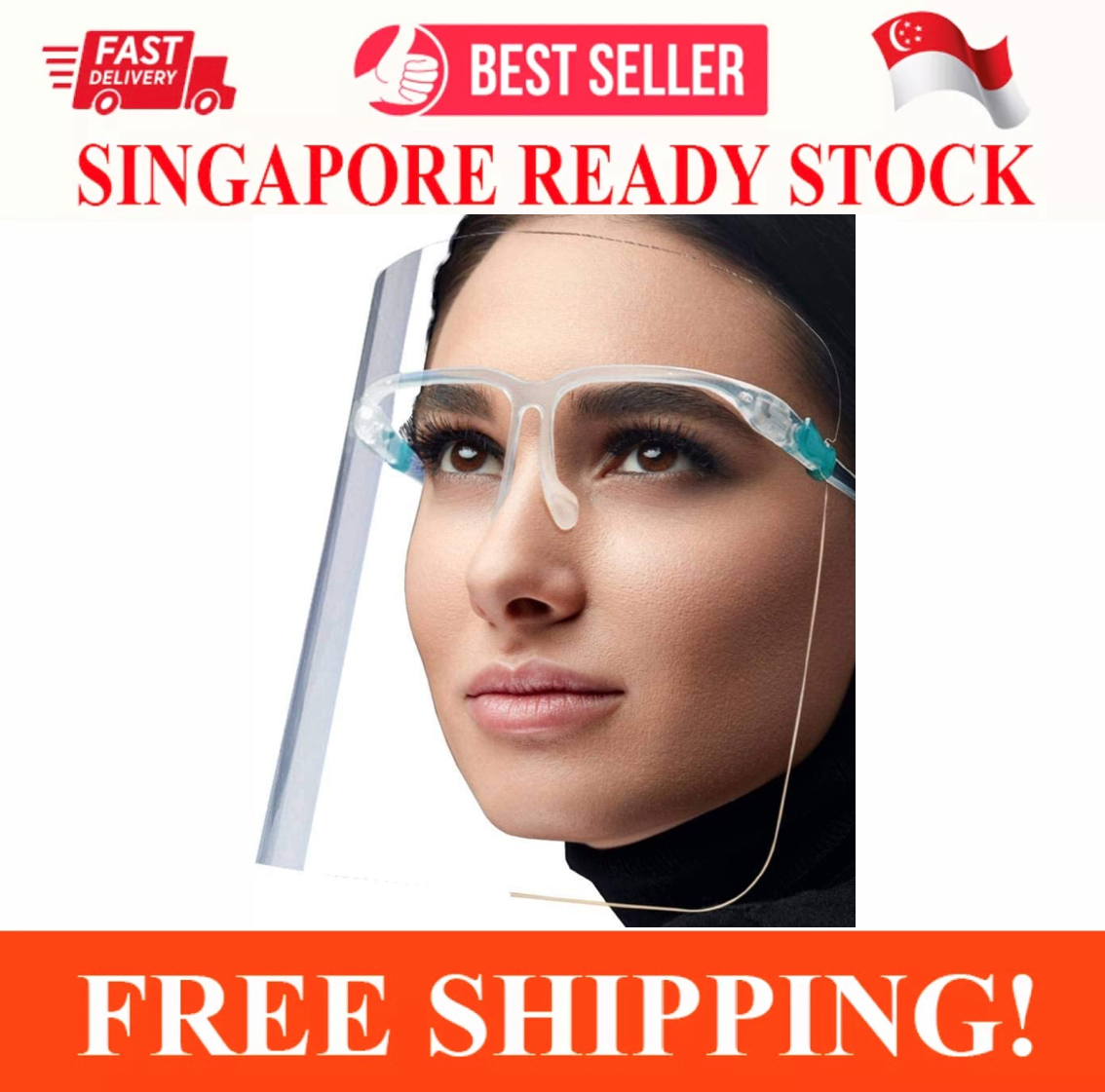 ANTI VIRUS 4 PIECES BETTER SUPPORT GOOGLE SAFETY FACE SHIELD MASK FOR EVERYDAY USE REUSABLE GOOGLE FACE SHIELD WEARING GLASSES VISOR TRANSPARENT ANTI-FOG LAYER EYES PROTECTION FROM DROPLETS