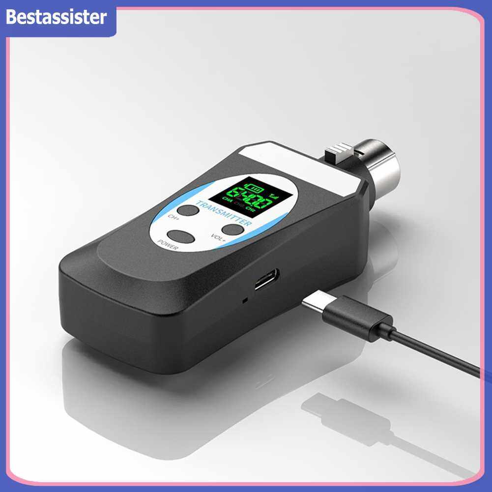 Dynamic Microphone Converter Wireless System UHF DSP Transmitter Receiver Mic/Line Two Modes For Dynamic Microphone Audio Mixer