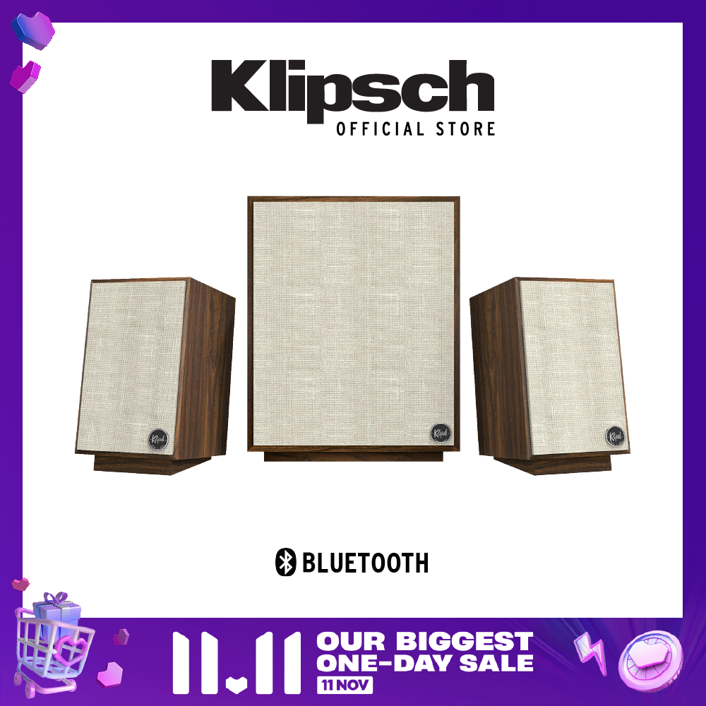 Klipsch Promedia Heritage 2.1 Multimedia Speaker System with Bluetooth (For Gaming, Movies and Music)