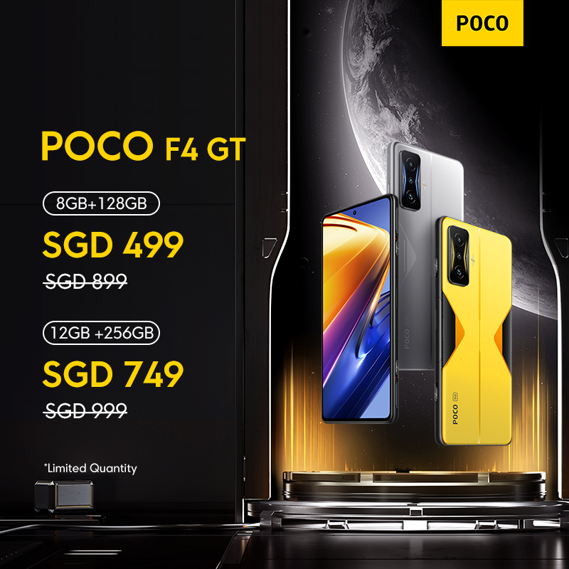 POCO F4 GT (8+128GB/12+256GB) Global Version 1 year warranty