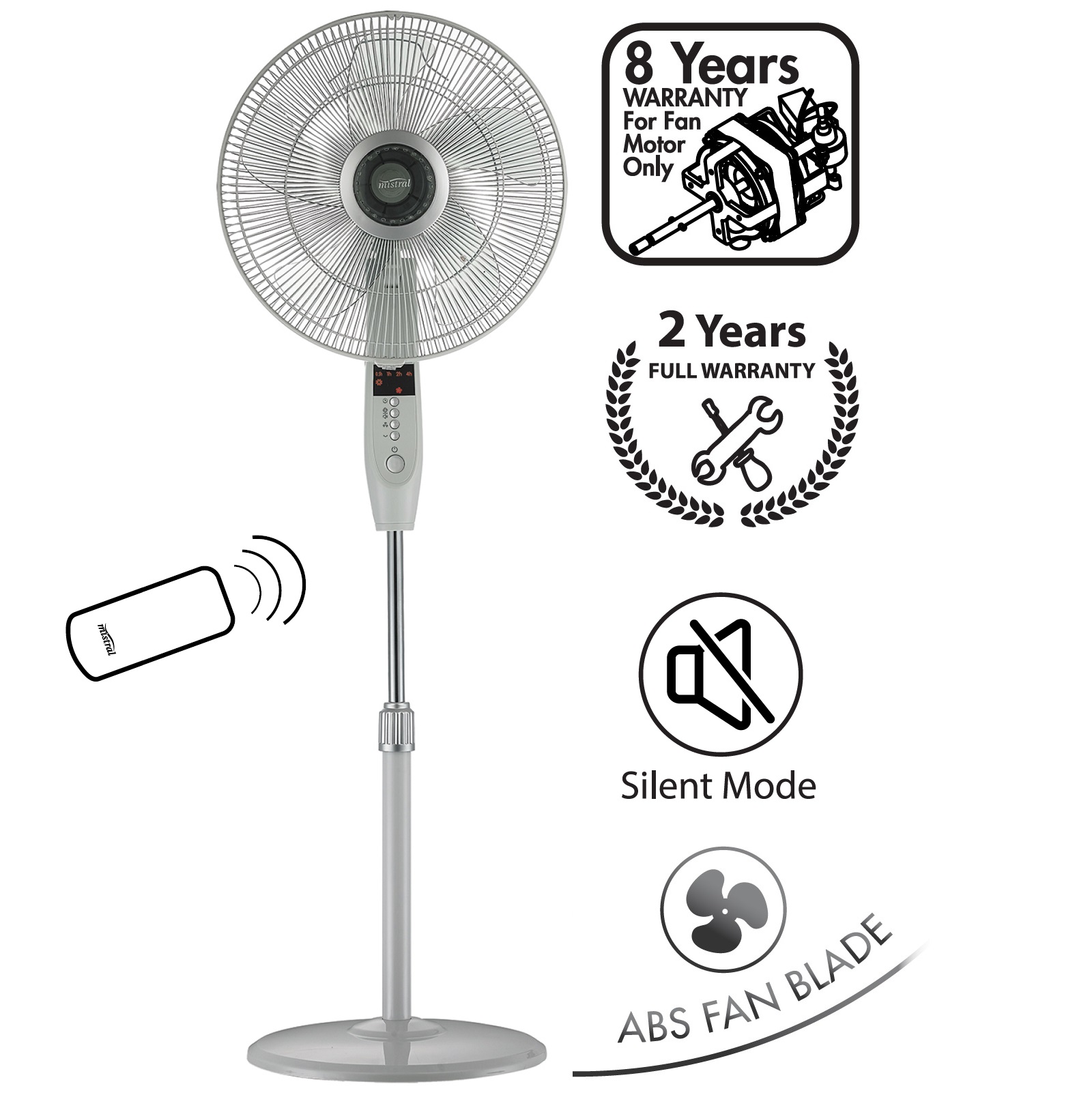 Mistral MSF1679R Remote Stand Fan 16 Inch