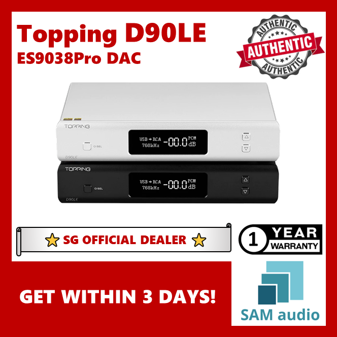 [?SG] Topping D90LE ES9038Pro DAC