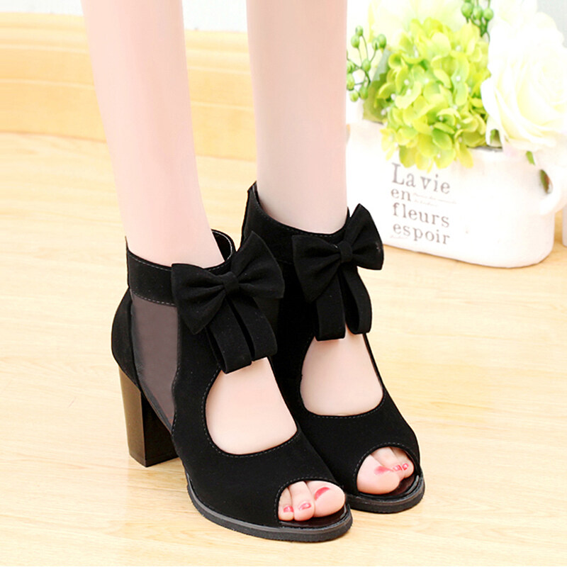 Summer High Heeled Shoes Fashion Vintage Pumps Ladys Sandals for Women