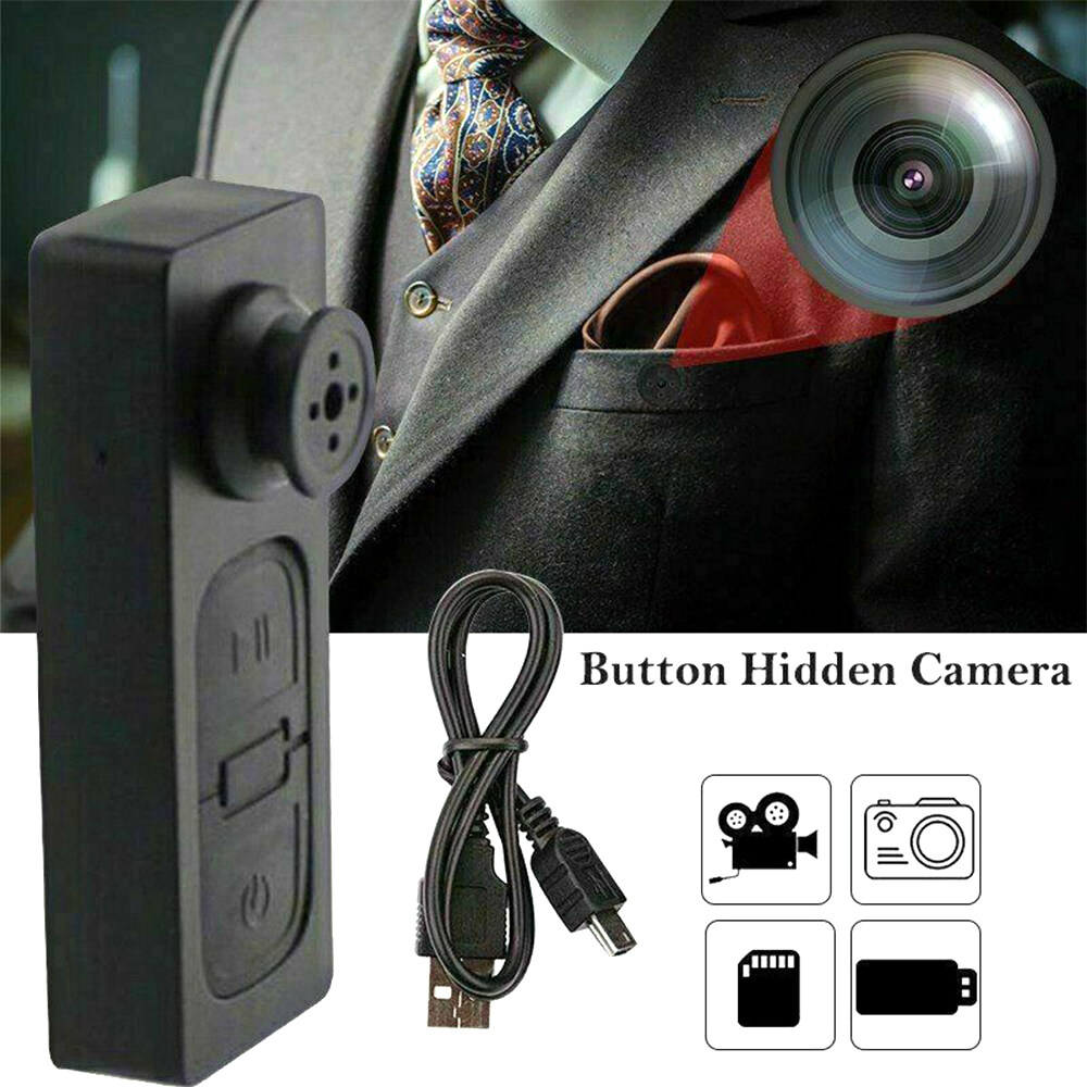 【NEW READY STOCK】Original Mini Button Camera HD 960P Button S-py Camera Video Recorder DV Pinhole Cam DVR