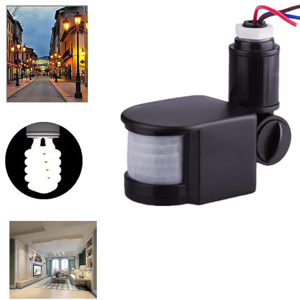 LED Motion Sensor Switch Automatic Infrared 220V 110V 12V PIR Movement Detector Wall Mount Timer Outdoor Sensor Light Switch