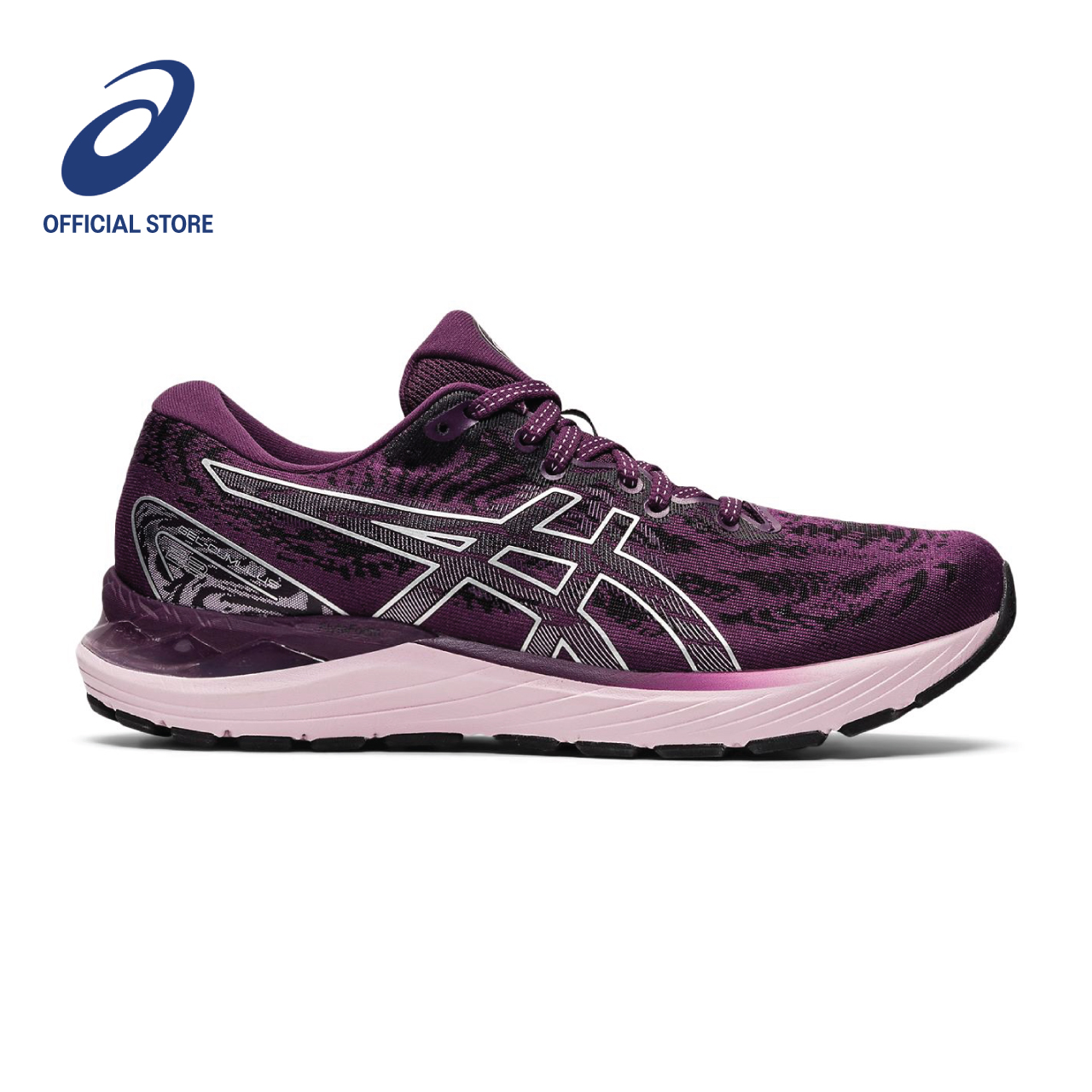 ASICS Women GEL-CUMULUS 23 Running Shoes in Deep Plum/Pure Silver