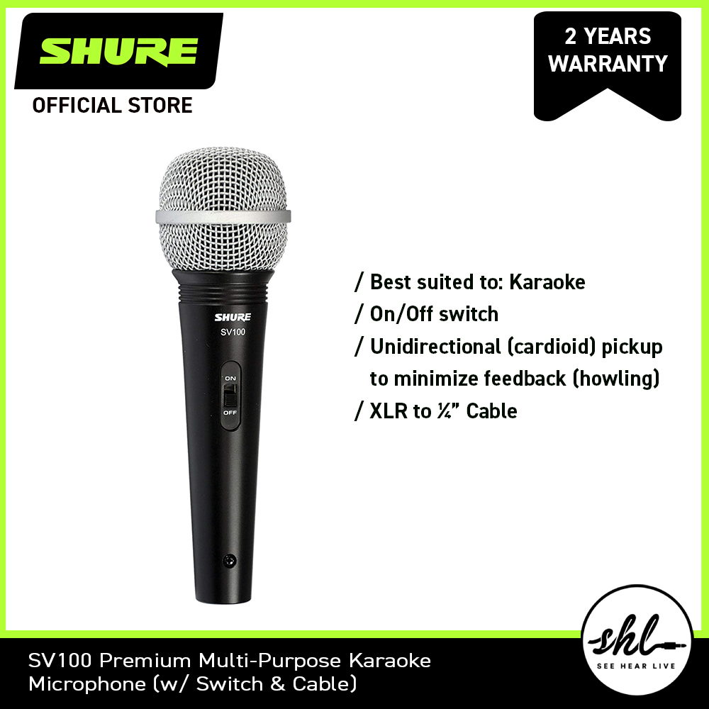 Shure SV100 Premium Karaoke Vocal Microphone
