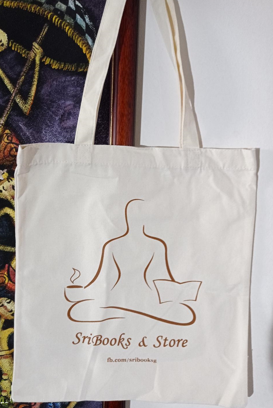 SRI Cotton Canvas Foldable and Reusable Tote Bag (One Medium Size Bag)
