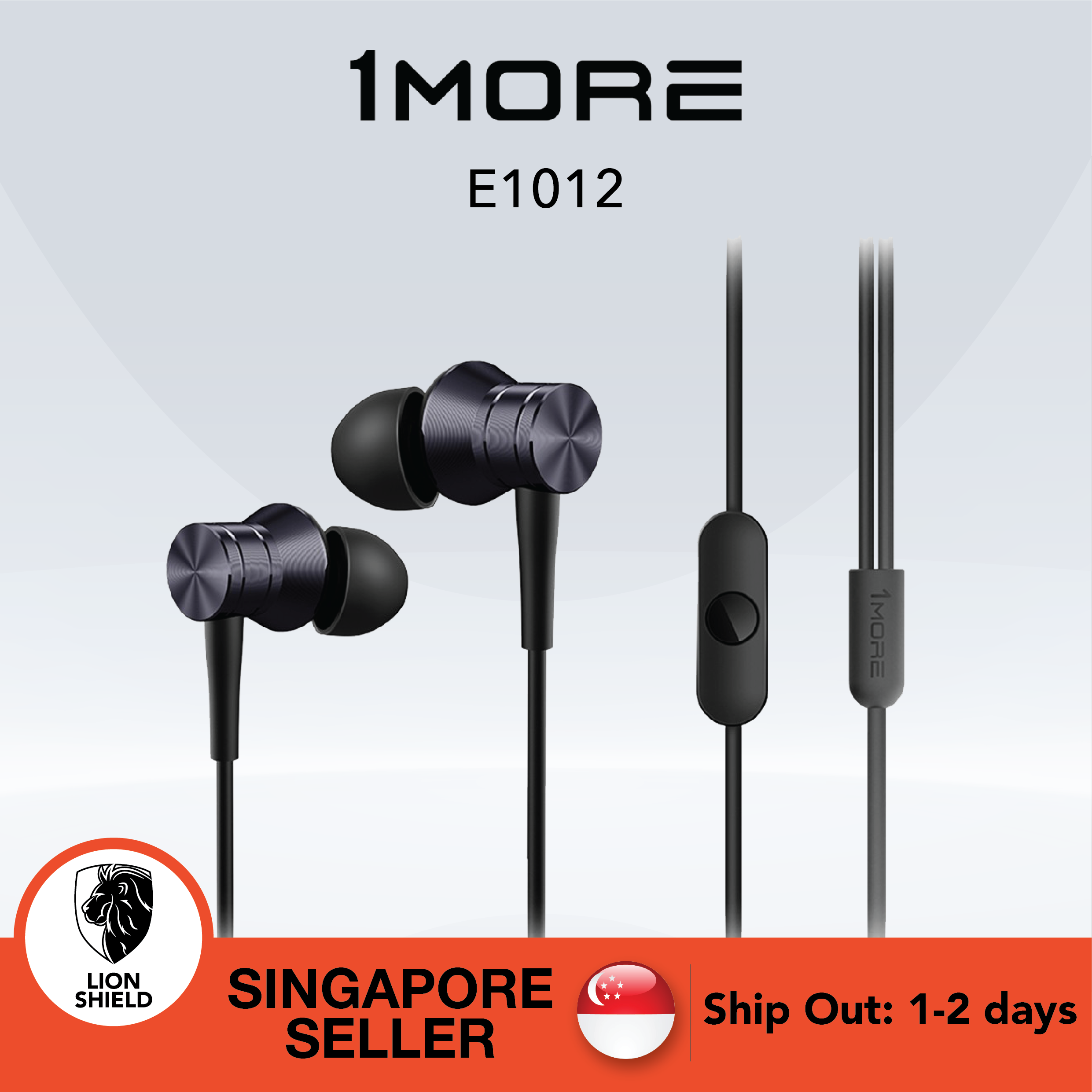 [SG] 1MORE E1012 3.5mm in-Ear Wired Music Earphone Noise Cancelling Bass Earbuds Earpiece Earphones