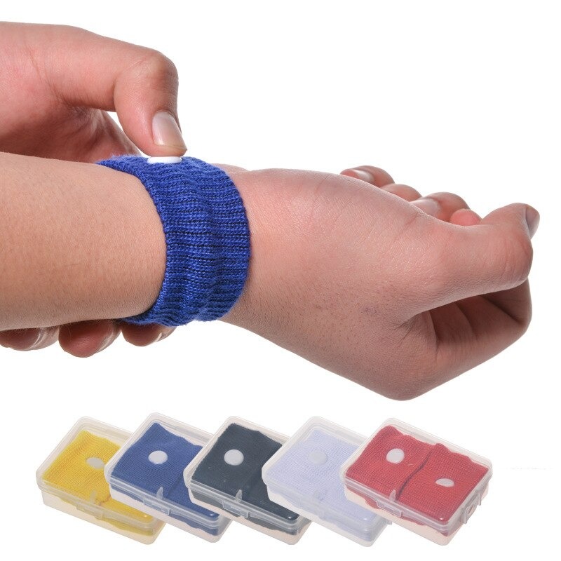 Anti-Nausea Band Sea Sick Acupressure Wristband Anti Nausea Car Cruise Sea Motion Sickness Drug Free  (1 Pair)