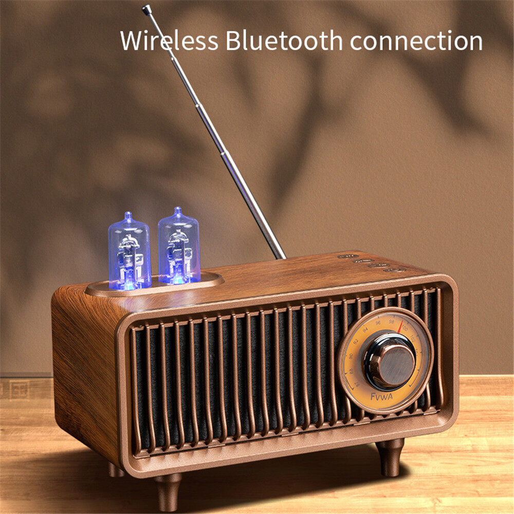 Kebidumei Retro Wireless Bluetooth Speaker Subwoofer Radio Portable Memory Card U Disk High Sound Quality Outdoor Speaker