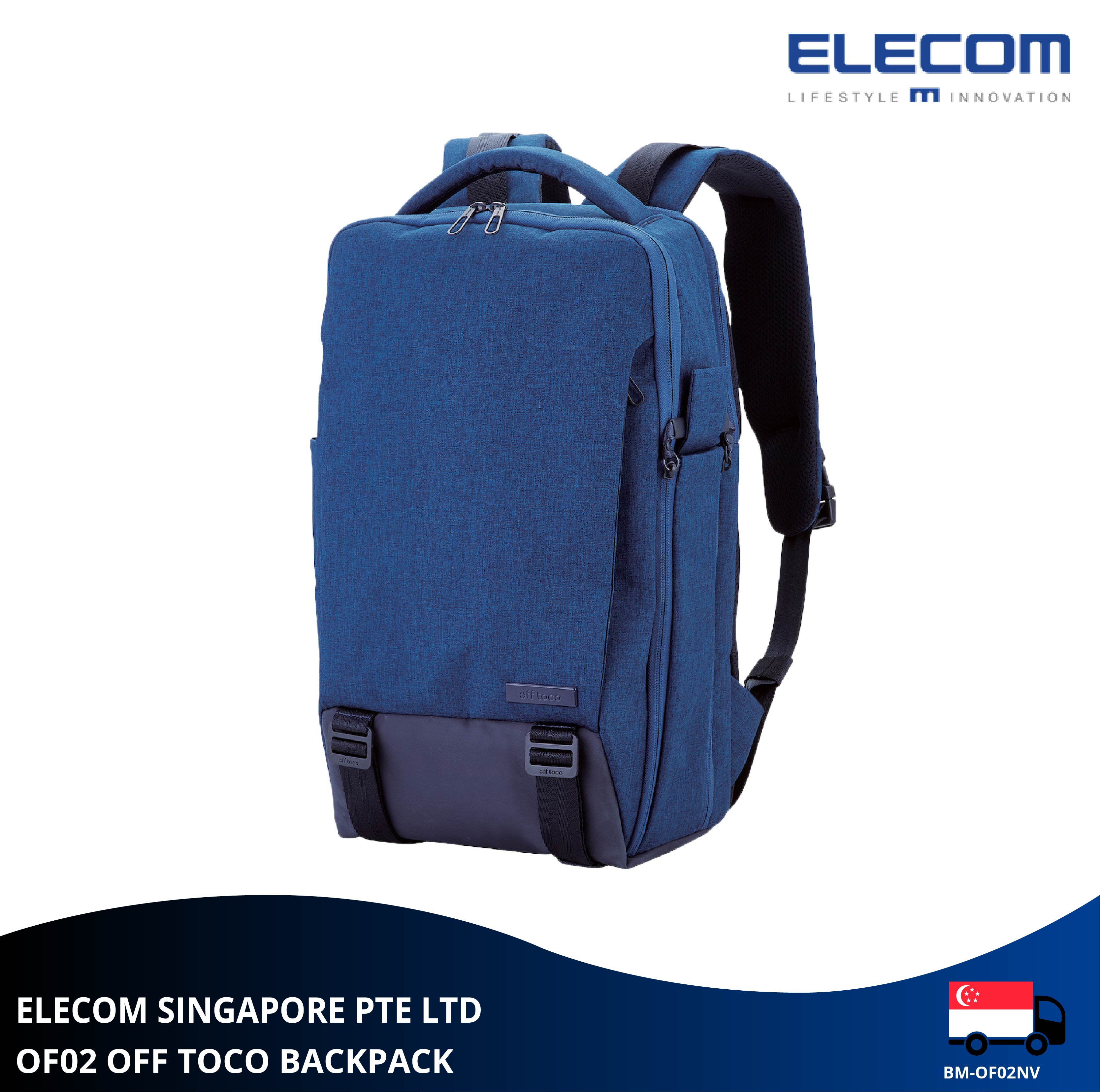 ELECOM OFF TOCO OF02 3-Way 15.6 Laptop Backpack/ School Bag/ Casual Wear/ Office/ Water-Resistant/ Camera Backpack/ Unisex/ Backpack for Men & Women / Sony/ Nikon/ Canon/ Pentax