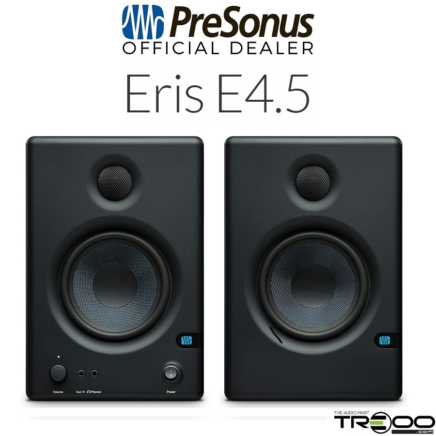 PreSonus Eris E4.5 Studio Monitoring Desktop Bookshelf Speakers
