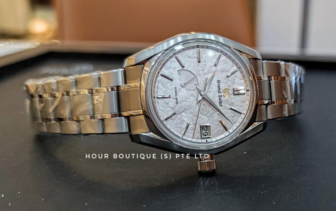 * Ready Stock * Brand New Grand Seiko Cherry Blossom ? Spring Drive Titanium Pink Dial SBGA413