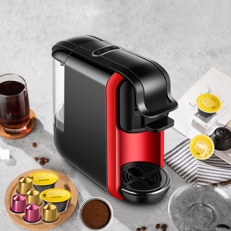 ZZUOM 3 in 1  Espresso Coffee Machine 19Bar Multiple Capsule Coffee Maker Compatible with Nespresso、Dolce Gusto Capsule,Coffee Powder and ESE coffee pod(optional Adapter for illy pod, Lavazza Blue, La