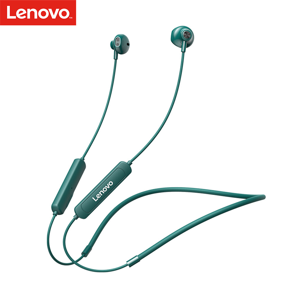 Lenovo SH1 BT5.0 Wireless Earphone Sport Headset with Dual Noise Reduction/Dynamic Driver/IPX5 Waterproof/Ergonomic In-ear Headphone for Sports/Music Compatible with iOS Android