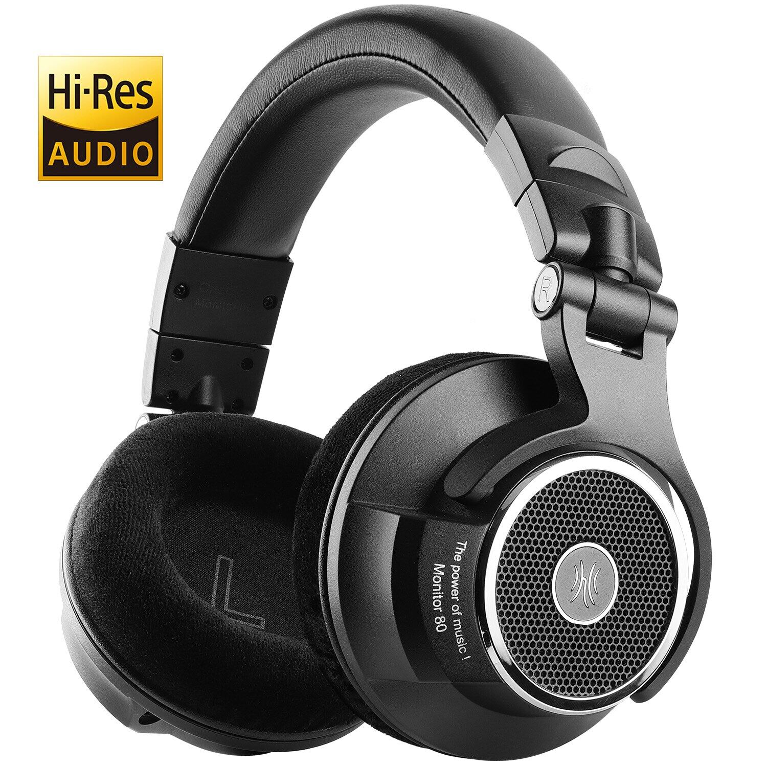 Oneodio Monitor 80 Open Back Headphones Wired Over Ear 250Ω Audiophile Headphones with Hi-Res Audio Professional Studio Headset