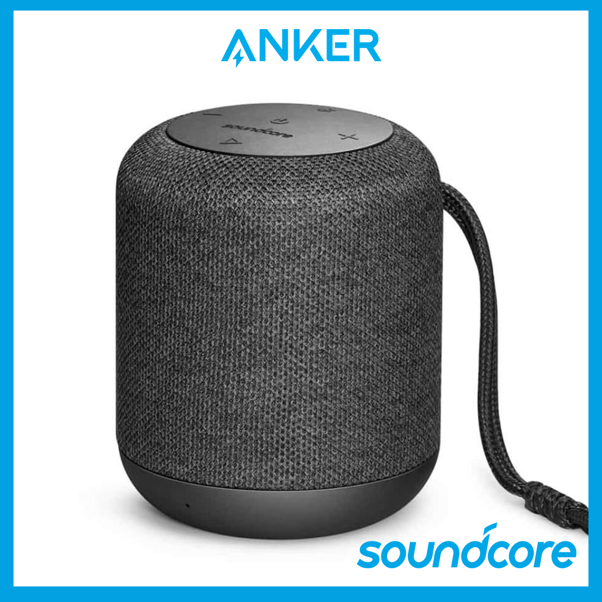 Anker SoundCore Motion Q 360° Bluetooth Speaker Waterproof 10-Hour Playtime, all-around sound paired with impenetrable waterproof protection and a wrist strap for a truly on-the-go experience.