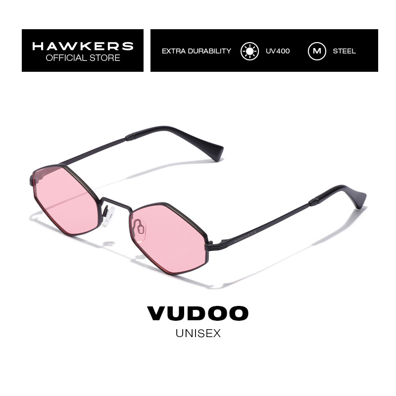 Hawkers - VUDOO RED Black Sunglasses UV400 Men Women HVUD20BRM0