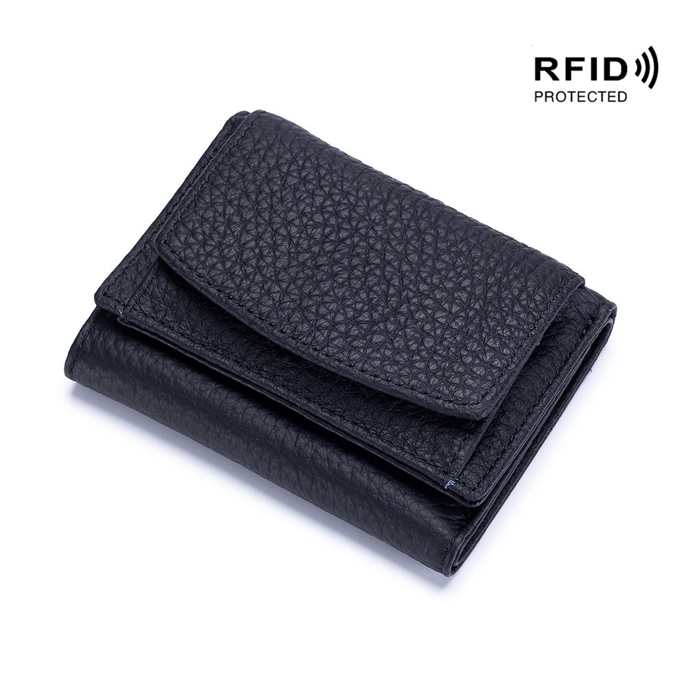 RFID Small Wallet for women on sale Japan Genuine Leather Coin Purse for women Casual Wallet Mini Clutch Bag Credit Card Holder dompet wanita กระเป๋าสตางค์