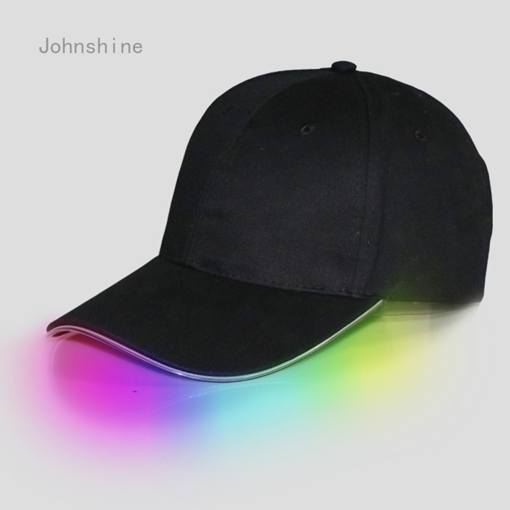 Adjustable LED Lighted Up Hat Glow Club Party Baseball Hip-Hop Golf Dance Cap