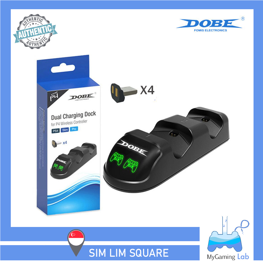 [SG Wholesaler] TP4-1877 DOBE Fast Wireless Charging Controllers Dock /Handel Gamepad Charger Stand Base For PS4 / SLIM / PRO