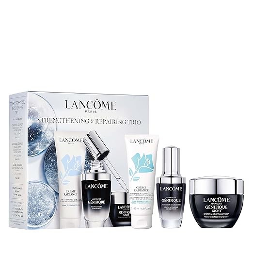 Lancôme Advanced Génifique Limited Edition Skincare Set - Full Size Serum 1.0 Fl Oz, Full Size Night Cream 1.7 Fl Oz & Full Size Cleanser 4.2 Fl Oz